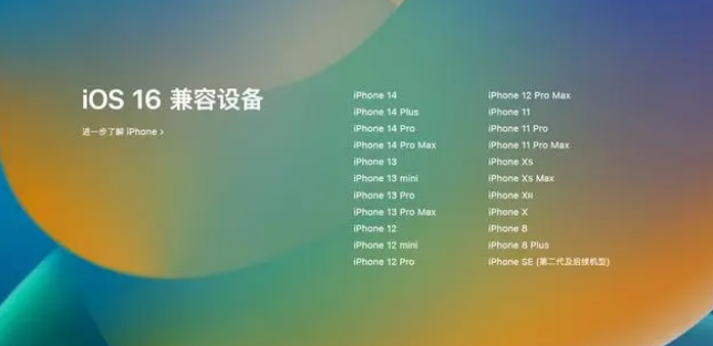 阜阳苹果手机维修分享iOS16.1.1支持哪些设备 
